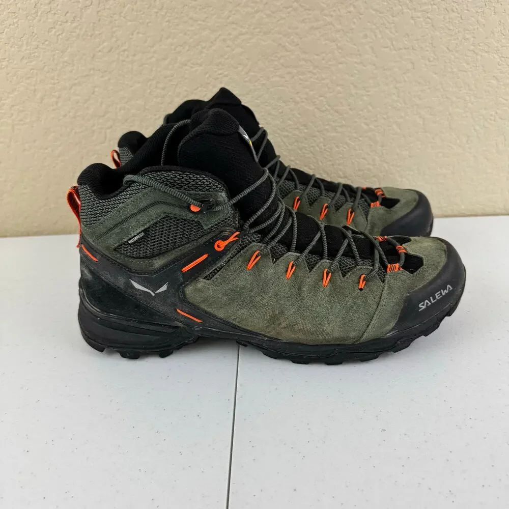 Salewa Alp Mate Mid WP Men's Hiking Boots Green Size 13